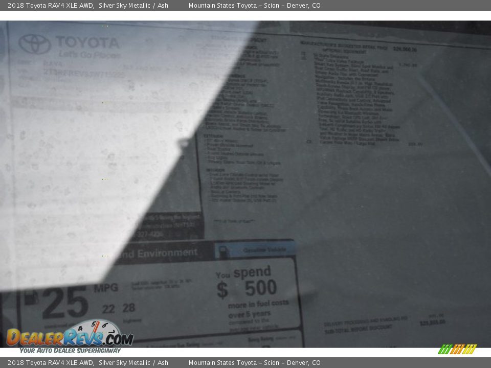 2018 Toyota RAV4 XLE AWD Silver Sky Metallic / Ash Photo #10