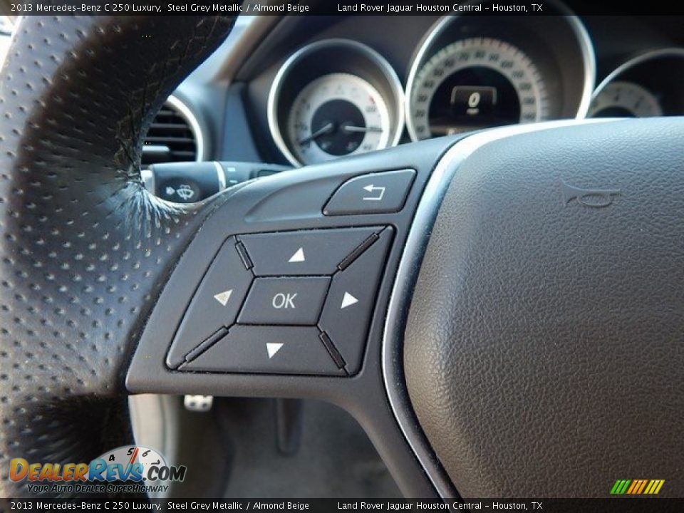 2013 Mercedes-Benz C 250 Luxury Steel Grey Metallic / Almond Beige Photo #26