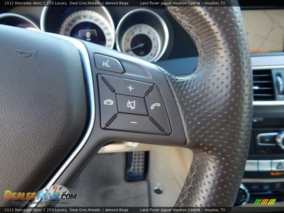 2013 Mercedes-Benz C 250 Luxury Steel Grey Metallic / Almond Beige Photo #27