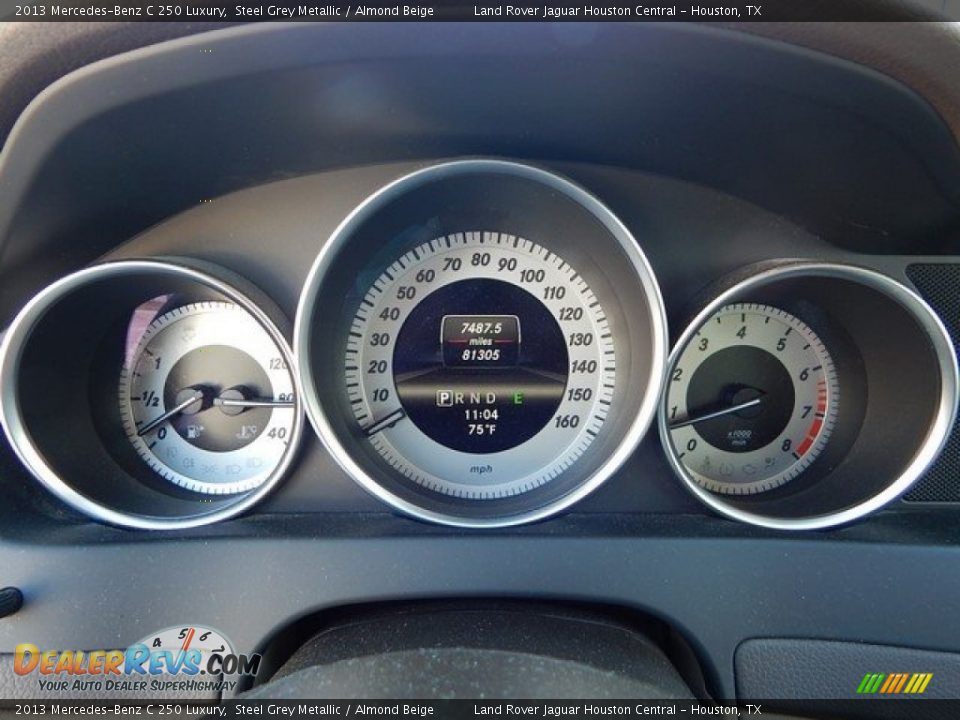 2013 Mercedes-Benz C 250 Luxury Steel Grey Metallic / Almond Beige Photo #28