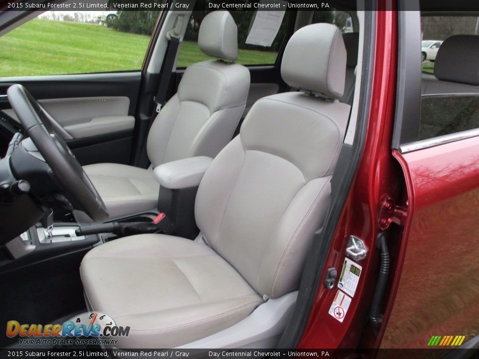 2015 Subaru Forester 2.5i Limited Venetian Red Pearl / Gray Photo #28