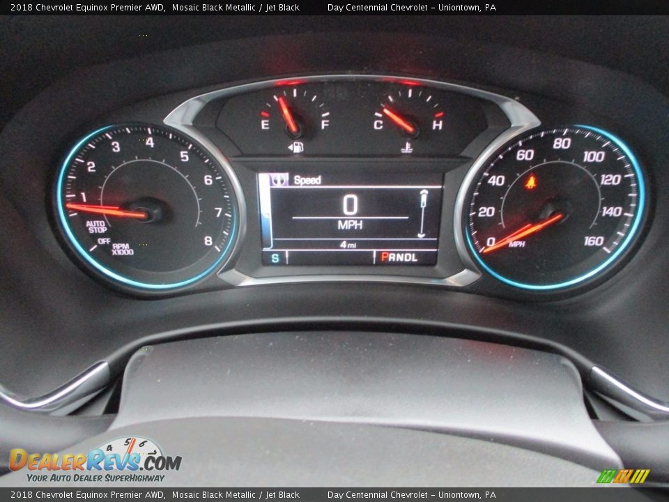 2018 Chevrolet Equinox Premier AWD Mosaic Black Metallic / Jet Black Photo #14
