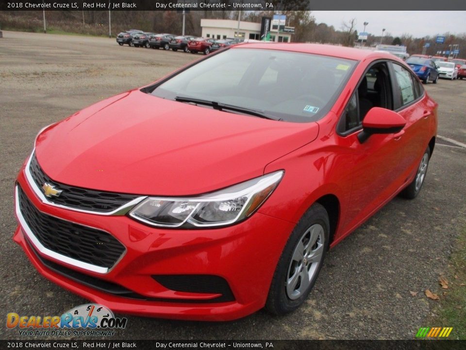 2018 Chevrolet Cruze LS Red Hot / Jet Black Photo #9