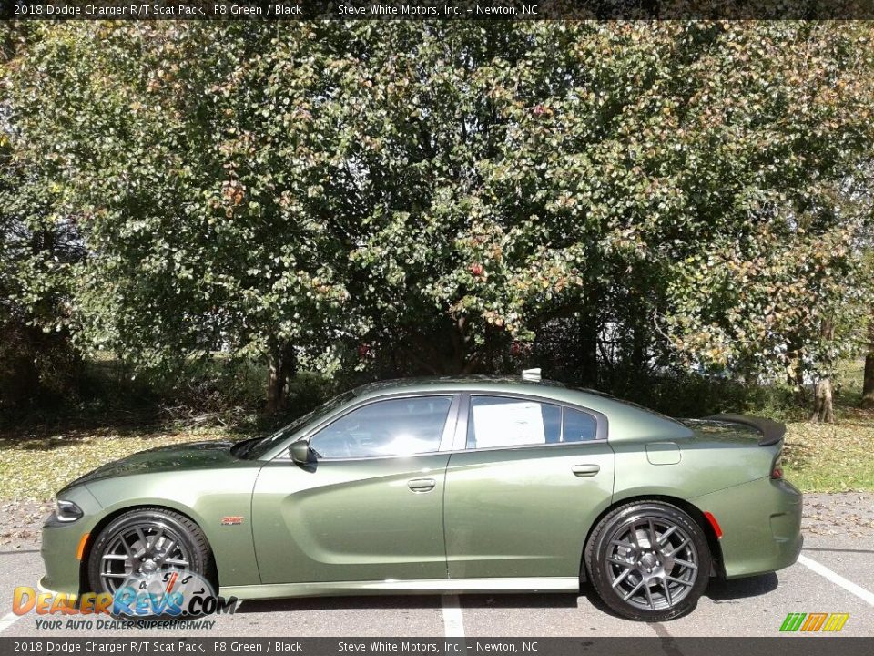 2018 Dodge Charger R/T Scat Pack F8 Green / Black Photo #1
