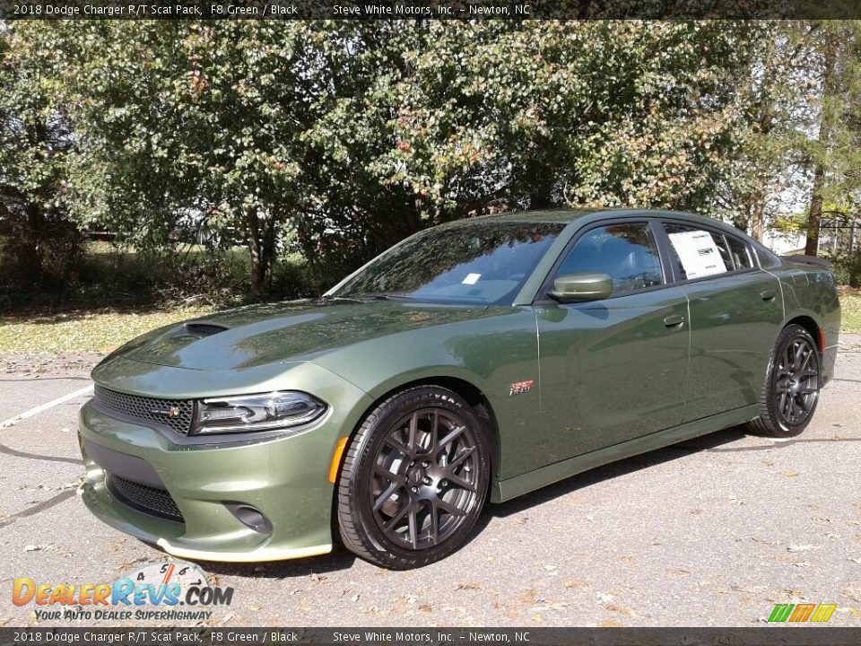 2018 Dodge Charger R/T Scat Pack F8 Green / Black Photo #2