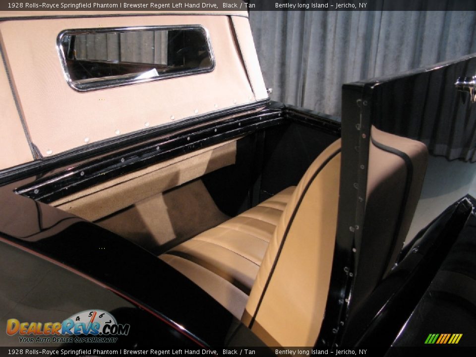 1928 Rolls-Royce Springfield Phantom I Brewster Regent Left Hand Drive Black / Tan Photo #14