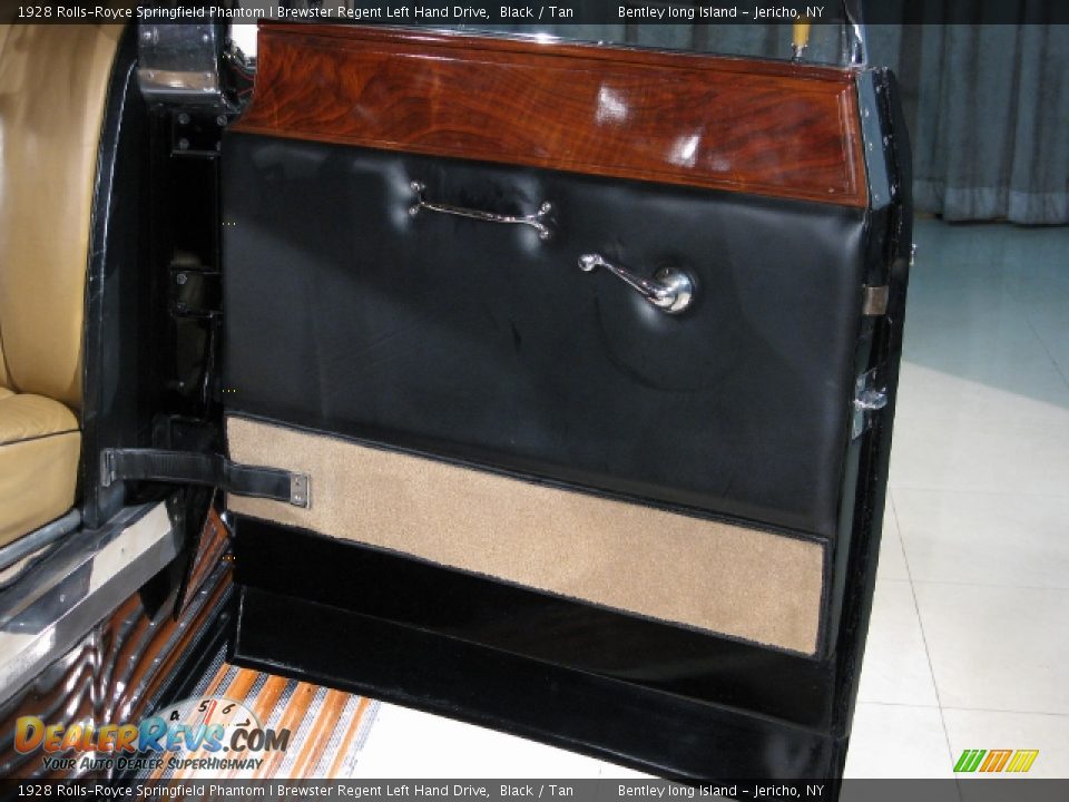 1928 Rolls-Royce Springfield Phantom I Brewster Regent Left Hand Drive Black / Tan Photo #15