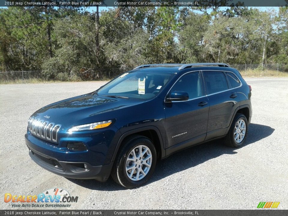 2018 Jeep Cherokee Latitude Patriot Blue Pearl / Black Photo #1