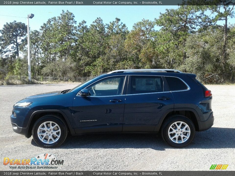 2018 Jeep Cherokee Latitude Patriot Blue Pearl / Black Photo #2