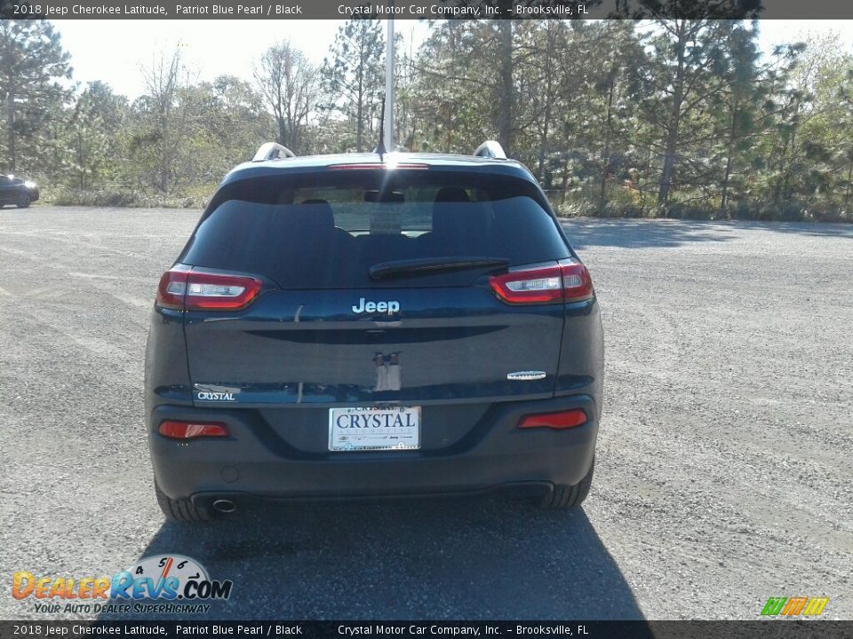 2018 Jeep Cherokee Latitude Patriot Blue Pearl / Black Photo #4