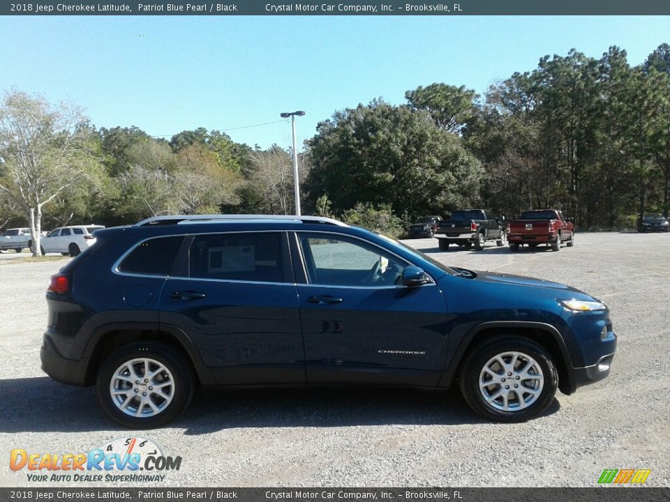 2018 Jeep Cherokee Latitude Patriot Blue Pearl / Black Photo #6