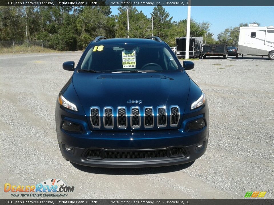 2018 Jeep Cherokee Latitude Patriot Blue Pearl / Black Photo #8