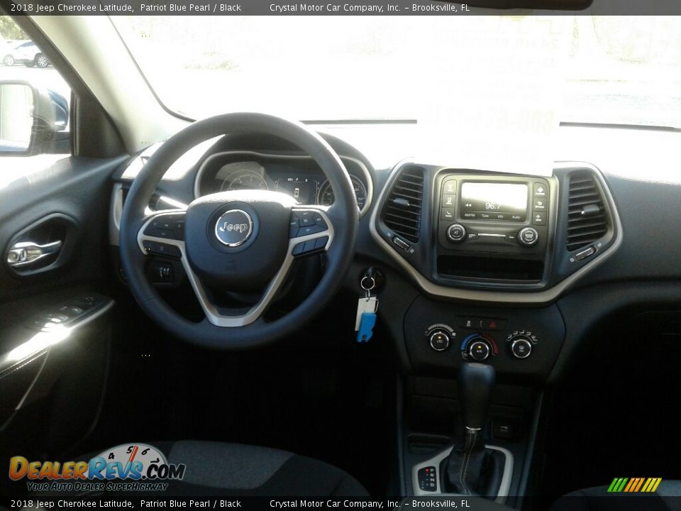2018 Jeep Cherokee Latitude Patriot Blue Pearl / Black Photo #13