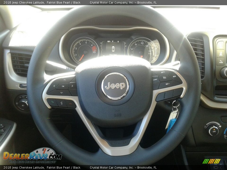 2018 Jeep Cherokee Latitude Patriot Blue Pearl / Black Photo #14