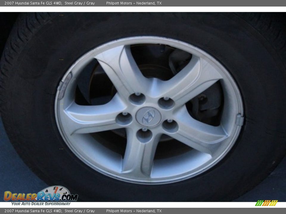 2007 Hyundai Santa Fe GLS 4WD Steel Gray / Gray Photo #4