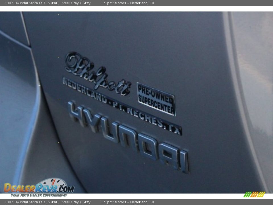 2007 Hyundai Santa Fe GLS 4WD Steel Gray / Gray Photo #11