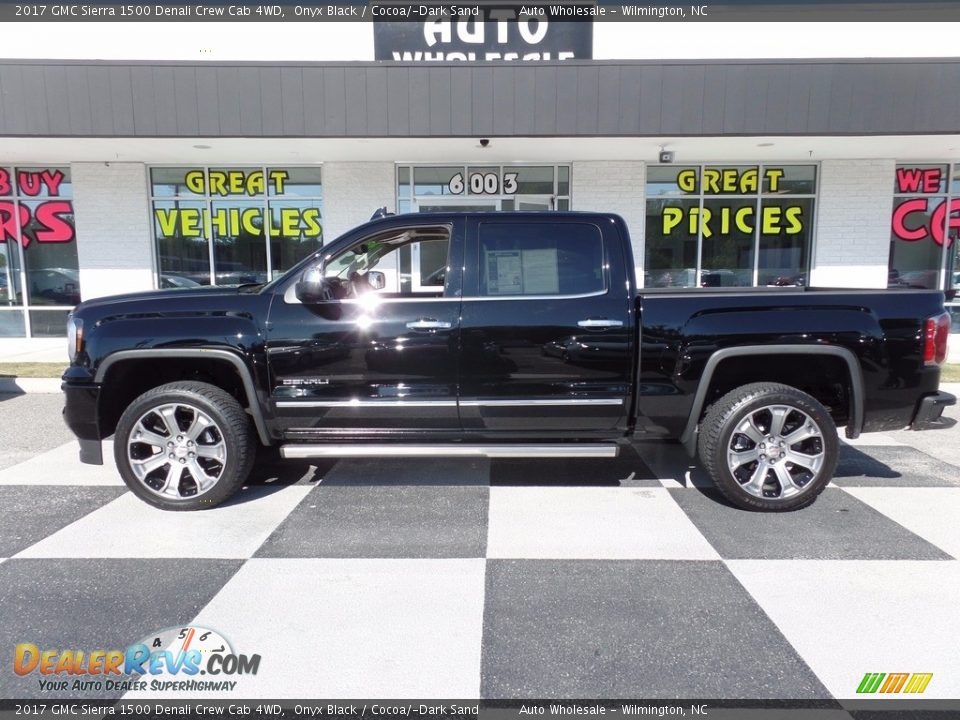 2017 GMC Sierra 1500 Denali Crew Cab 4WD Onyx Black / Cocoa/­Dark Sand Photo #1