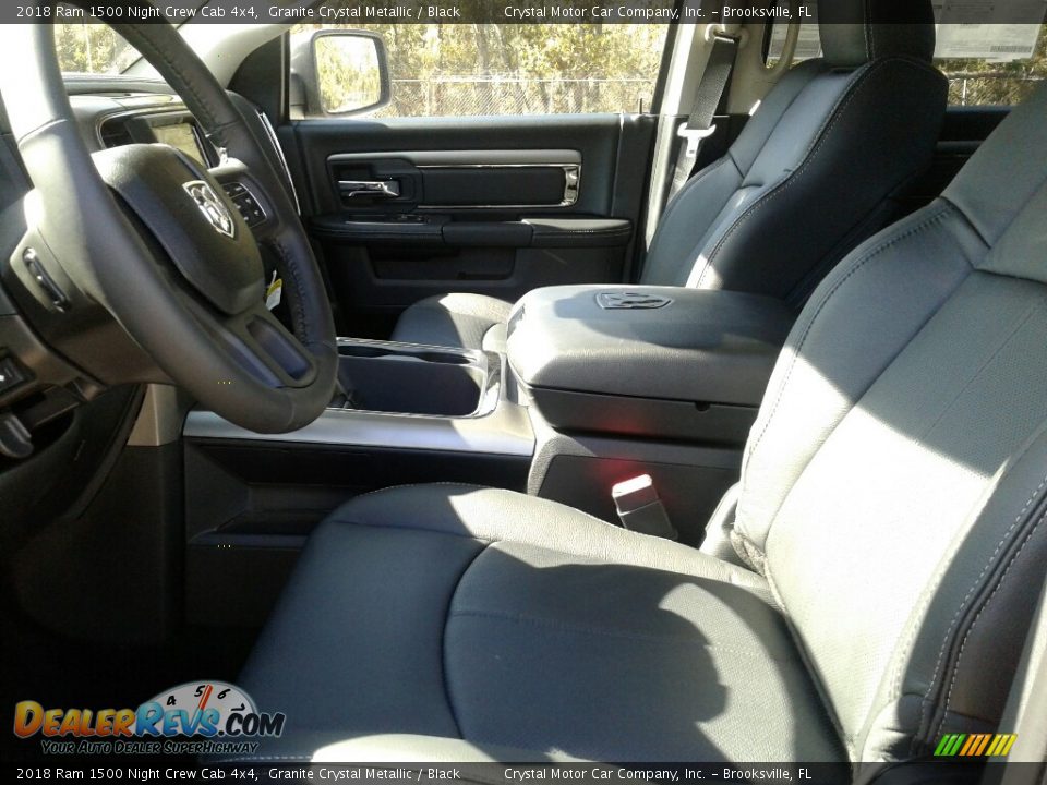 Front Seat of 2018 Ram 1500 Night Crew Cab 4x4 Photo #9