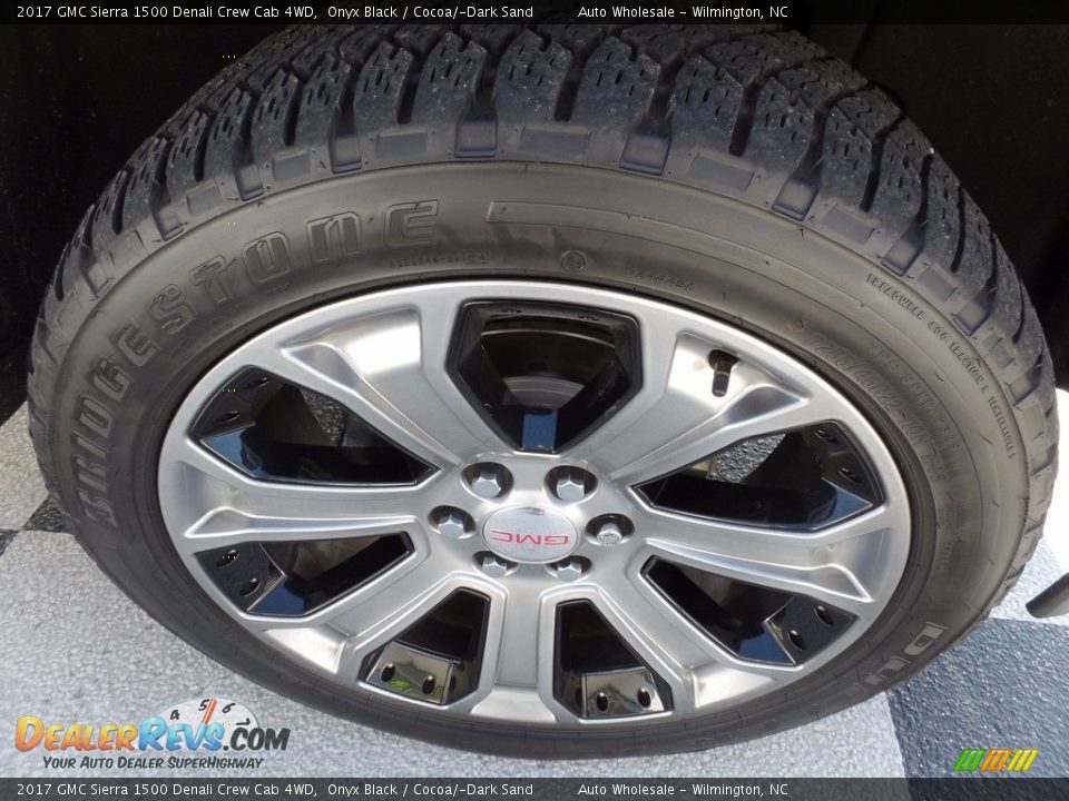 2017 GMC Sierra 1500 Denali Crew Cab 4WD Onyx Black / Cocoa/­Dark Sand Photo #7