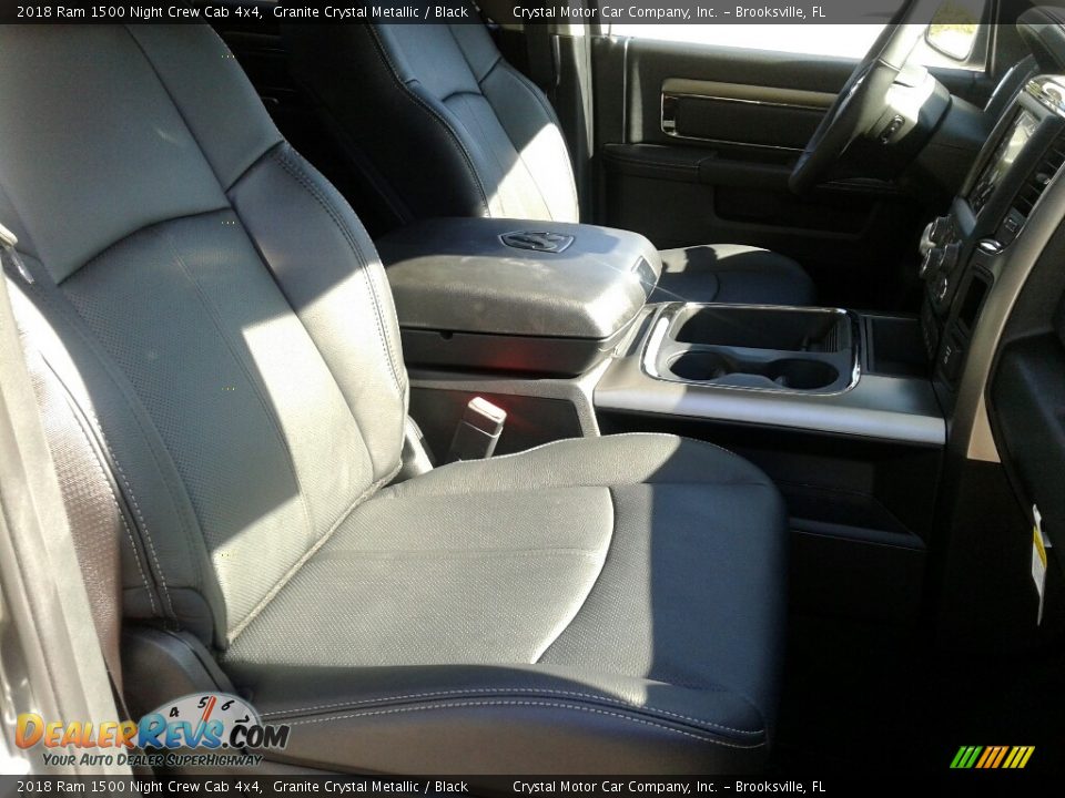 2018 Ram 1500 Night Crew Cab 4x4 Granite Crystal Metallic / Black Photo #12