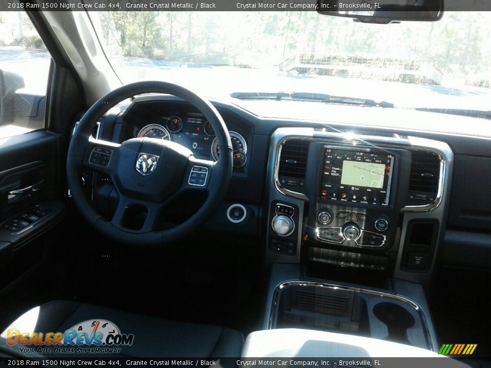 2018 Ram 1500 Night Crew Cab 4x4 Granite Crystal Metallic / Black Photo #13