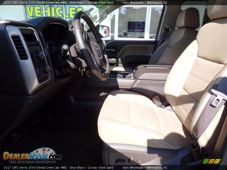 2017 GMC Sierra 1500 Denali Crew Cab 4WD Onyx Black / Cocoa/­Dark Sand Photo #10