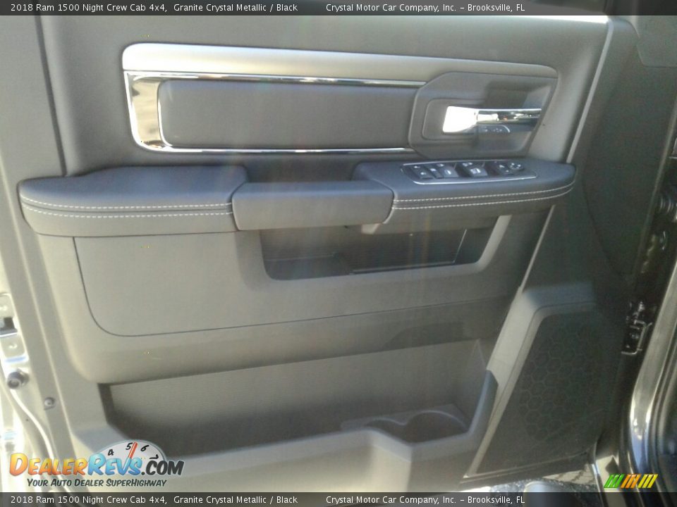 2018 Ram 1500 Night Crew Cab 4x4 Granite Crystal Metallic / Black Photo #17