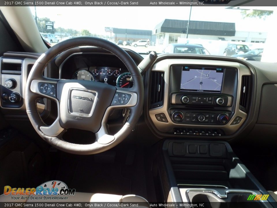 2017 GMC Sierra 1500 Denali Crew Cab 4WD Onyx Black / Cocoa/­Dark Sand Photo #15