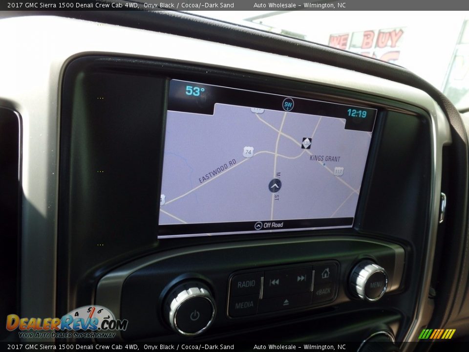 2017 GMC Sierra 1500 Denali Crew Cab 4WD Onyx Black / Cocoa/­Dark Sand Photo #17