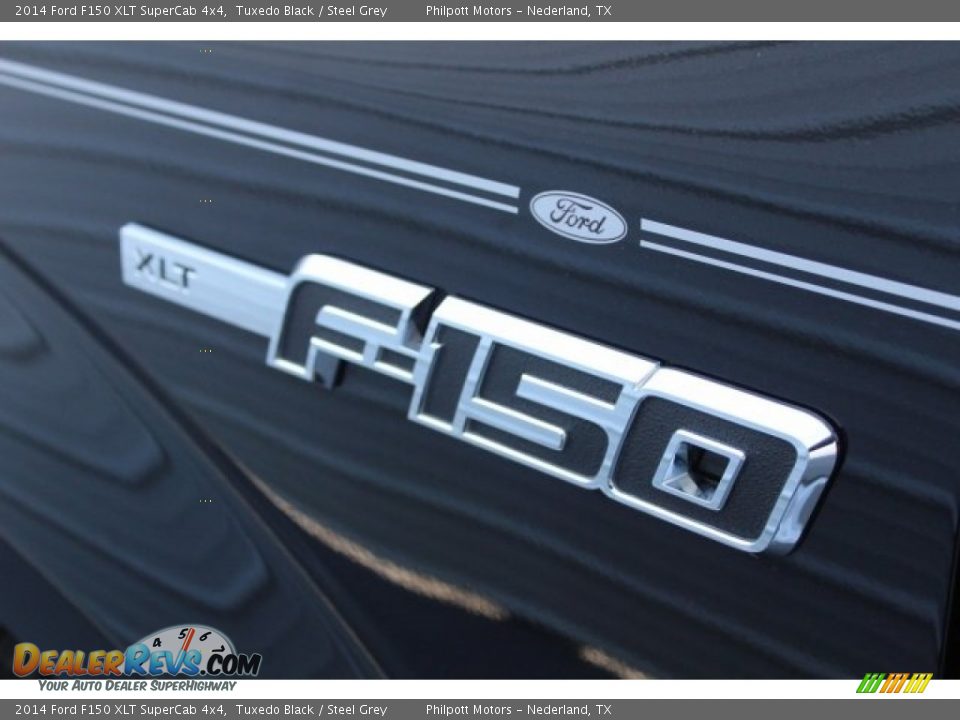 2014 Ford F150 XLT SuperCab 4x4 Tuxedo Black / Steel Grey Photo #4