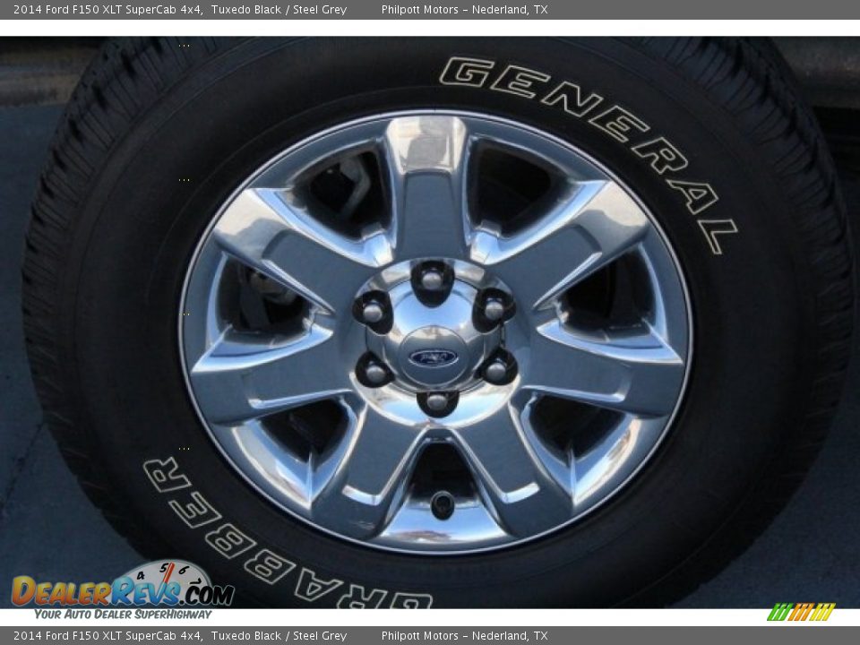 2014 Ford F150 XLT SuperCab 4x4 Tuxedo Black / Steel Grey Photo #13