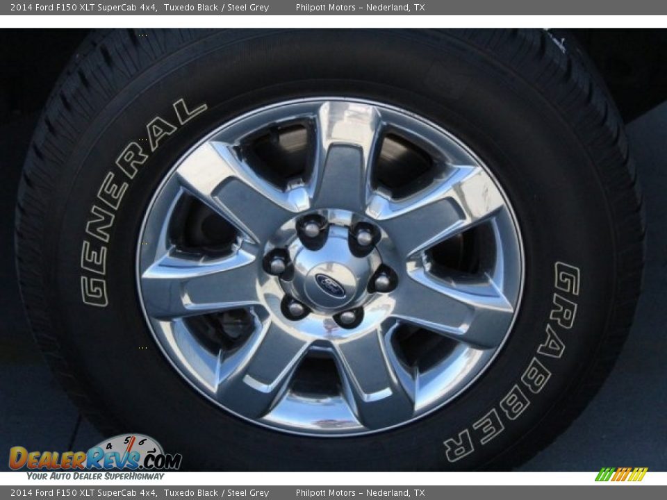 2014 Ford F150 XLT SuperCab 4x4 Tuxedo Black / Steel Grey Photo #14
