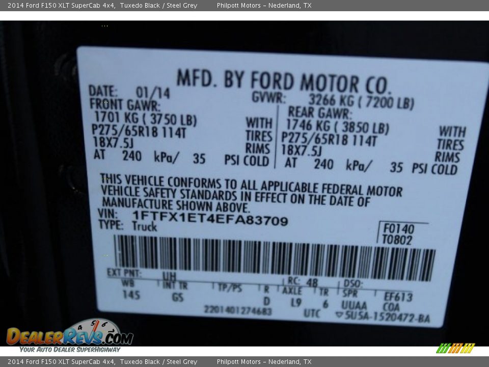2014 Ford F150 XLT SuperCab 4x4 Tuxedo Black / Steel Grey Photo #35
