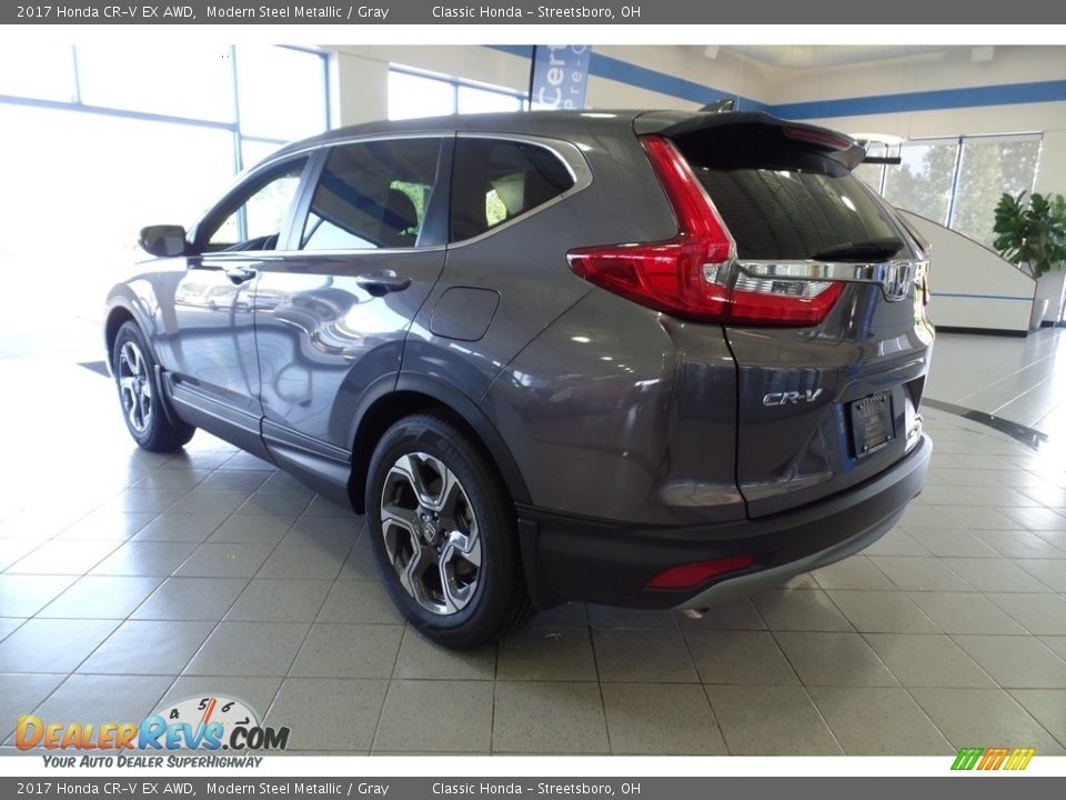 2017 Honda CR-V EX AWD Modern Steel Metallic / Gray Photo #2