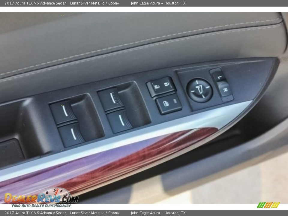 2017 Acura TLX V6 Advance Sedan Lunar Silver Metallic / Ebony Photo #27