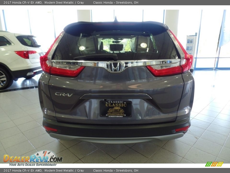 2017 Honda CR-V EX AWD Modern Steel Metallic / Gray Photo #5