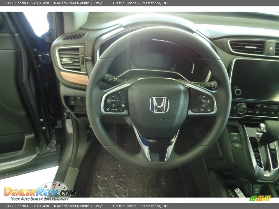 2017 Honda CR-V EX AWD Modern Steel Metallic / Gray Photo #11