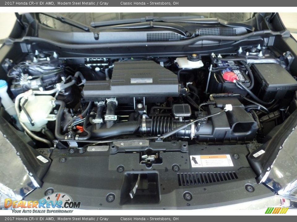 2017 Honda CR-V EX AWD Modern Steel Metallic / Gray Photo #17
