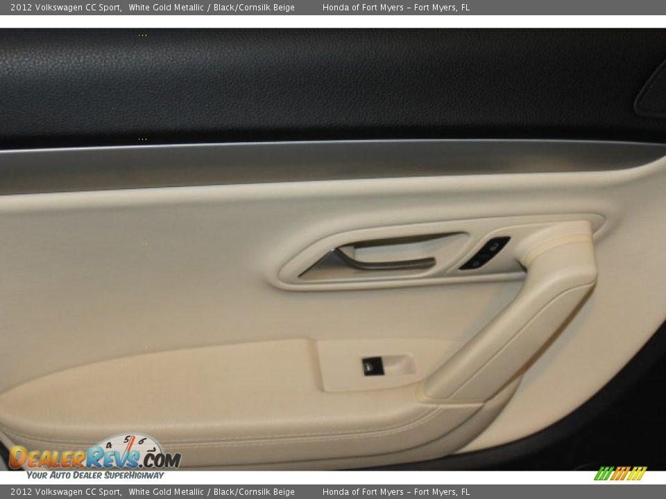 2012 Volkswagen CC Sport White Gold Metallic / Black/Cornsilk Beige Photo #21