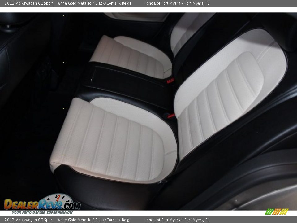 2012 Volkswagen CC Sport White Gold Metallic / Black/Cornsilk Beige Photo #22