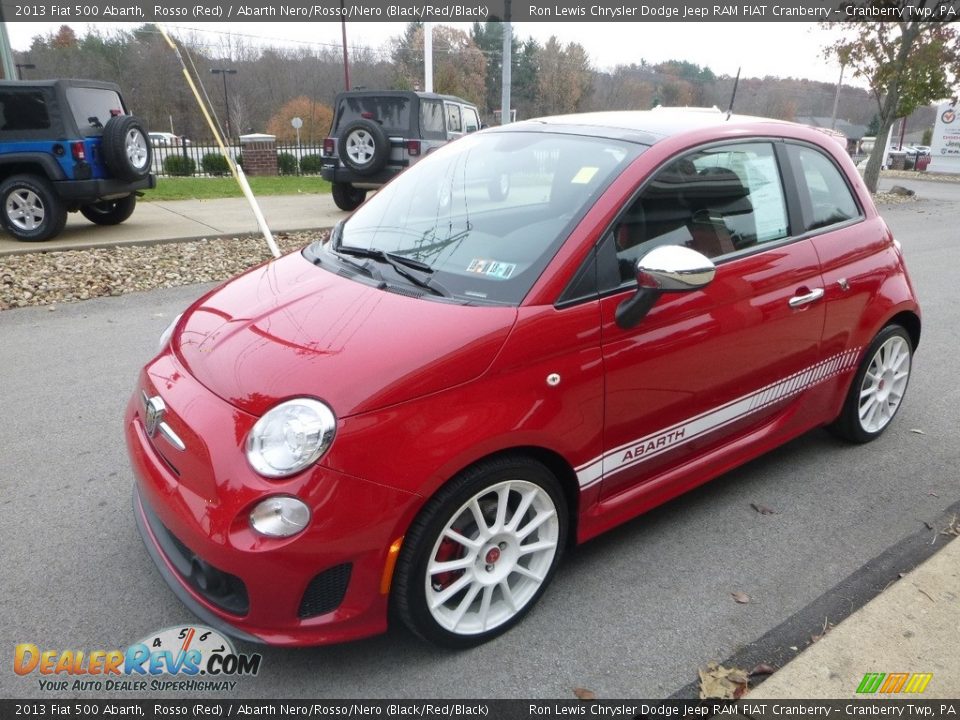2013 Fiat 500 Abarth Rosso (Red) / Abarth Nero/Rosso/Nero (Black/Red/Black) Photo #5