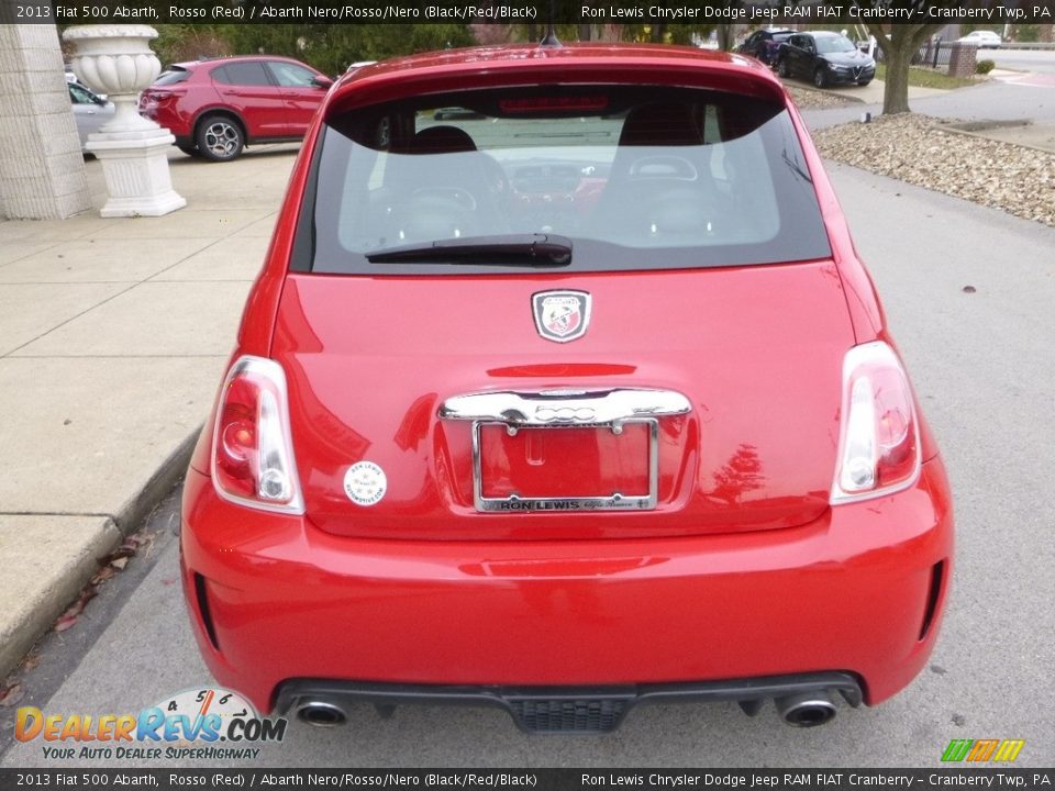 2013 Fiat 500 Abarth Rosso (Red) / Abarth Nero/Rosso/Nero (Black/Red/Black) Photo #8