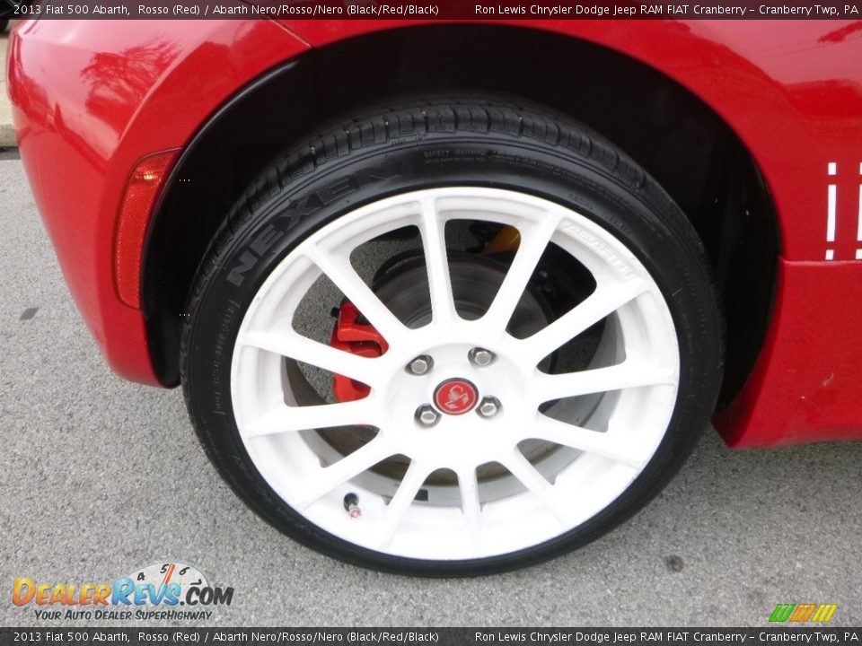 2013 Fiat 500 Abarth Rosso (Red) / Abarth Nero/Rosso/Nero (Black/Red/Black) Photo #9