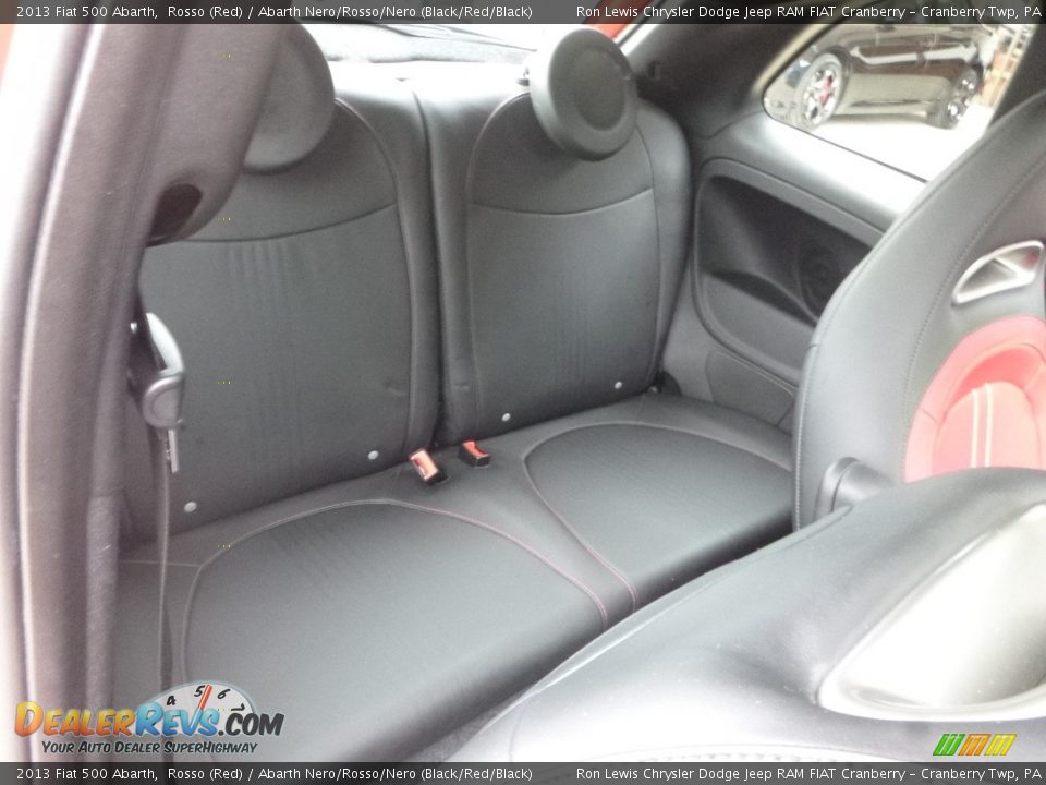 2013 Fiat 500 Abarth Rosso (Red) / Abarth Nero/Rosso/Nero (Black/Red/Black) Photo #12