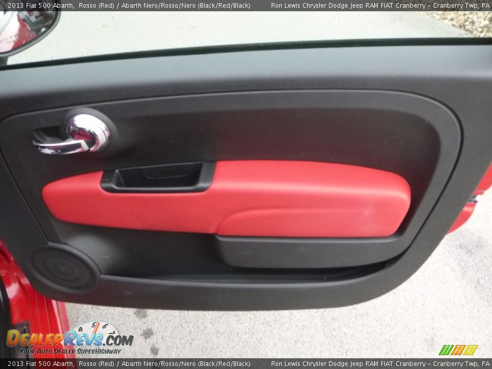 2013 Fiat 500 Abarth Rosso (Red) / Abarth Nero/Rosso/Nero (Black/Red/Black) Photo #13