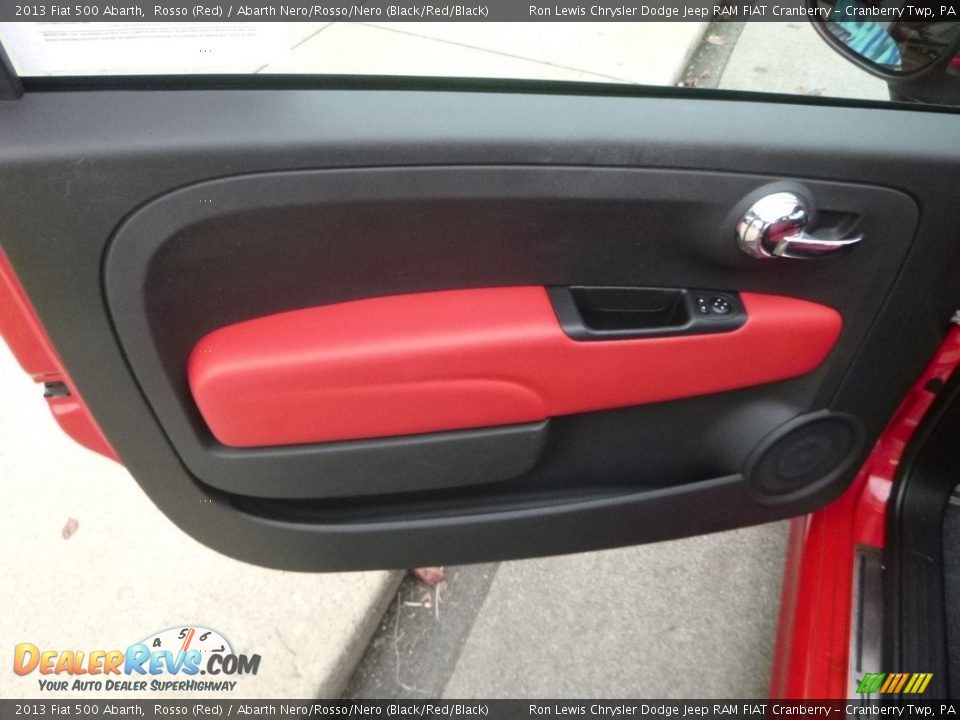 2013 Fiat 500 Abarth Rosso (Red) / Abarth Nero/Rosso/Nero (Black/Red/Black) Photo #14