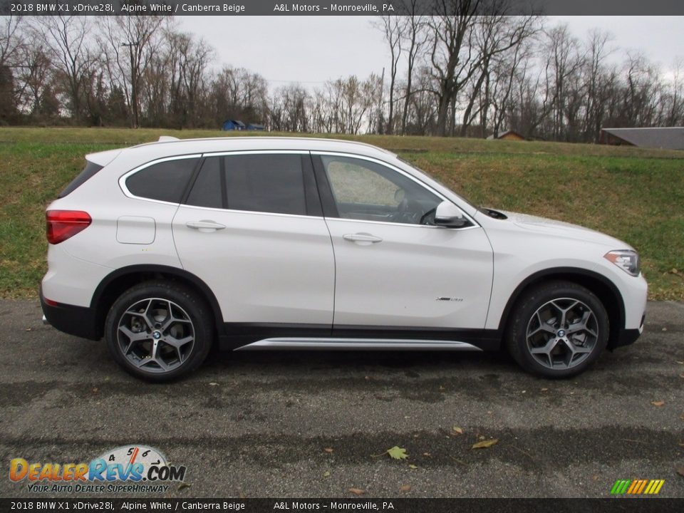 2018 BMW X1 xDrive28i Alpine White / Canberra Beige Photo #2