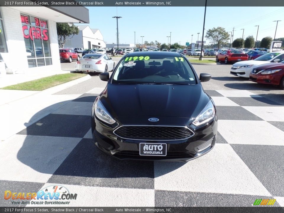 2017 Ford Focus S Sedan Shadow Black / Charcoal Black Photo #2