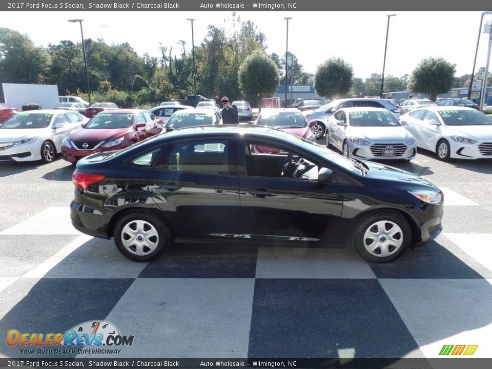 2017 Ford Focus S Sedan Shadow Black / Charcoal Black Photo #3