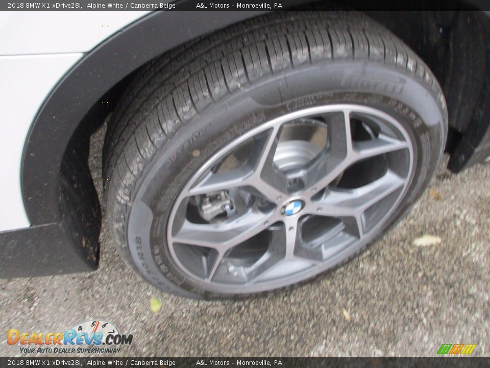 2018 BMW X1 xDrive28i Alpine White / Canberra Beige Photo #5